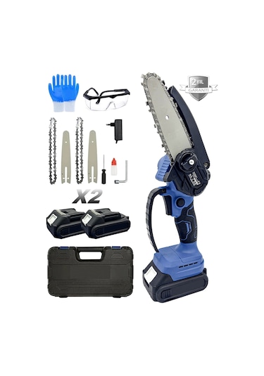 Moonshop 128 Vf 12 Ah Çift Bataryalı Şarjlı El Testeresi Çift Pal