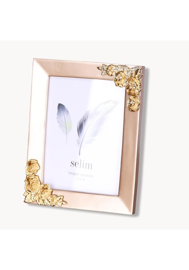 Selim Dekor Rosengard 15x20 Çerçeve İnci-altın