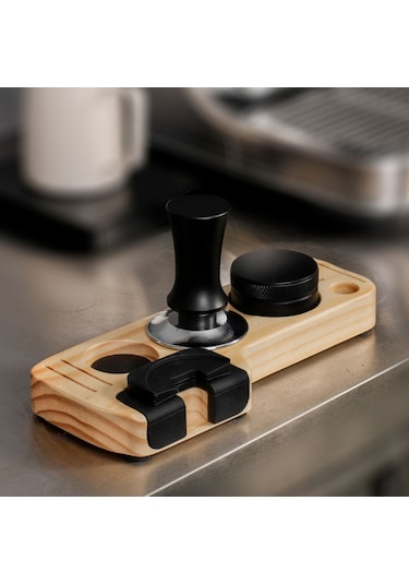 Ev & Kafe İçin Ahşap Tamper Standı Yongtao A