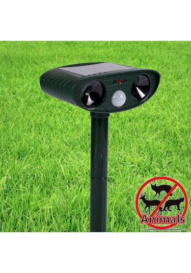 Cbtx Güneş Enerjili Ultrasonik Kedi Köpek Kovucu Yeşil