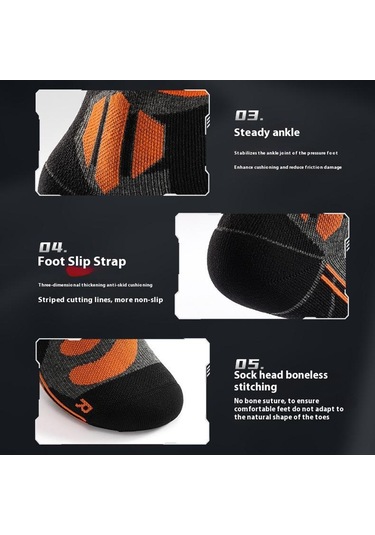 Butu Golovejoy Dwz05 1 Çift Spor Kompresyon Çorapları Kış Sıcak Yüksek Tüp Kayak Baldır Çorapları Siyah+gri Siyah - Gri