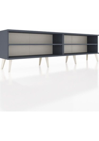 Arges Tv Ünitesi 2 Raflı 176x30x51 Antrasit-antrasit/antrasit Antrasıt/antrasıt