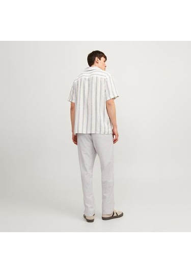 Jack&jones Jack Jones Pantolon Kane Summer Linen Blend Jogger Gri