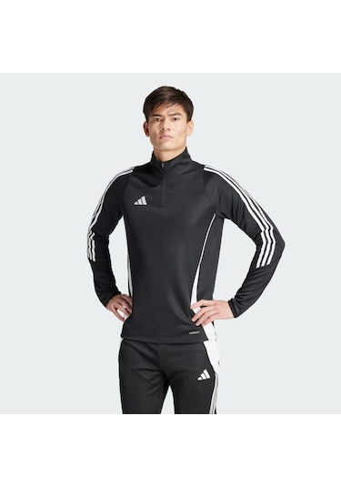 Adidas Tiro24 Erkek Antrenman Fermuarlı Üst Siyah