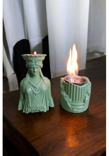 Dekoratif Karyadit Kızı Ve Ateş Çukuru Seti Hediyeli Yeşil