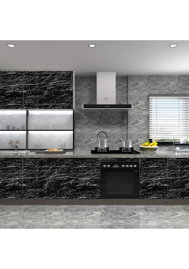 Buffer® Mermer Desenli Su Geçirmez Yapışkanlı Yapışkanlı Folyo