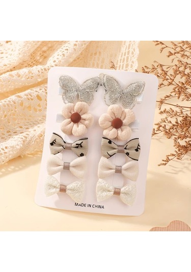 Willowhaven Bohemian Tarzı Çiçekli Kurdele Saç Aksesuarları Seti - Color 9 Desenli Renk-9