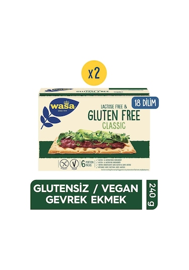 Wasa Glutensiz Gevrek Ekmek 2 x 240 G