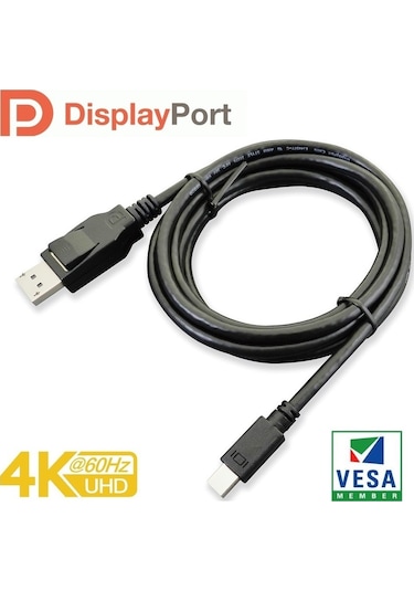 Paugge Dp 1.2 Vesa Sertifikalı 4K 60Hz Mini Displayport Kablo
