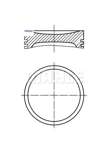 Piston Segman 75,00mm Std.106-206-306 1.4 8v/ Tu3a