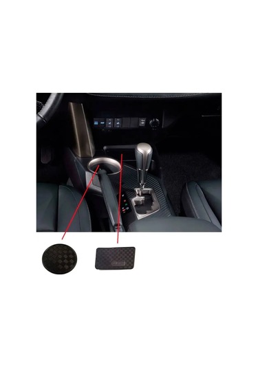 Gradicom Toyota Rav4 2012-2015 Model İçin Kum Bardaklık Ve Eşya Yerlerine Uygun Paspaslar 163799968
