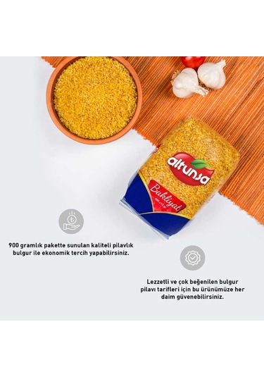 Altunsa Orta Pilavlık Bulgur 900 Gr x 2 Adet
