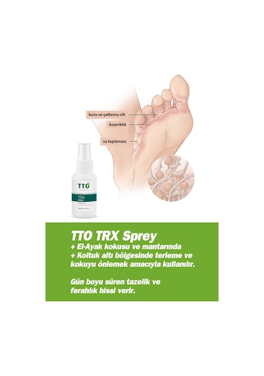 Trx Sprey 50 Ml Terleme Önleyici Çay Ağacı Yağı / Tea Tree Oıl