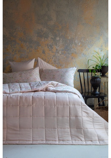 Apricitas Home Candy Pembe Çift Kişilik Yatak Örtüsü Takımı Pembe