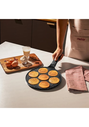 Nehir Siyah Alüminyum Döküm 27 Cm Krep Tavası