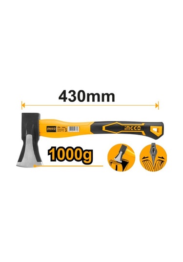 İngco Fiberglass Saplı Balta 1000 Gr Hax03010008