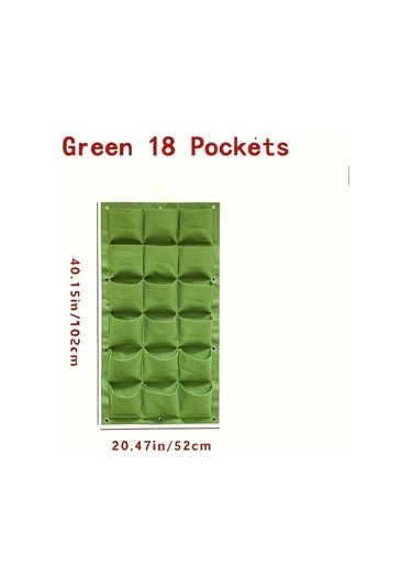 Fochsia 9 Cep Dikey Bahçe Dikim Torbası - Siyah, İç Ve Dış Mekan, Balkon Ve Duvar Bahçeciliği