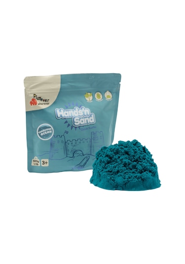 Playever Hands'n Sand Doğal Kinetik Oyun Kumu 500gr - Mavi MAVİ