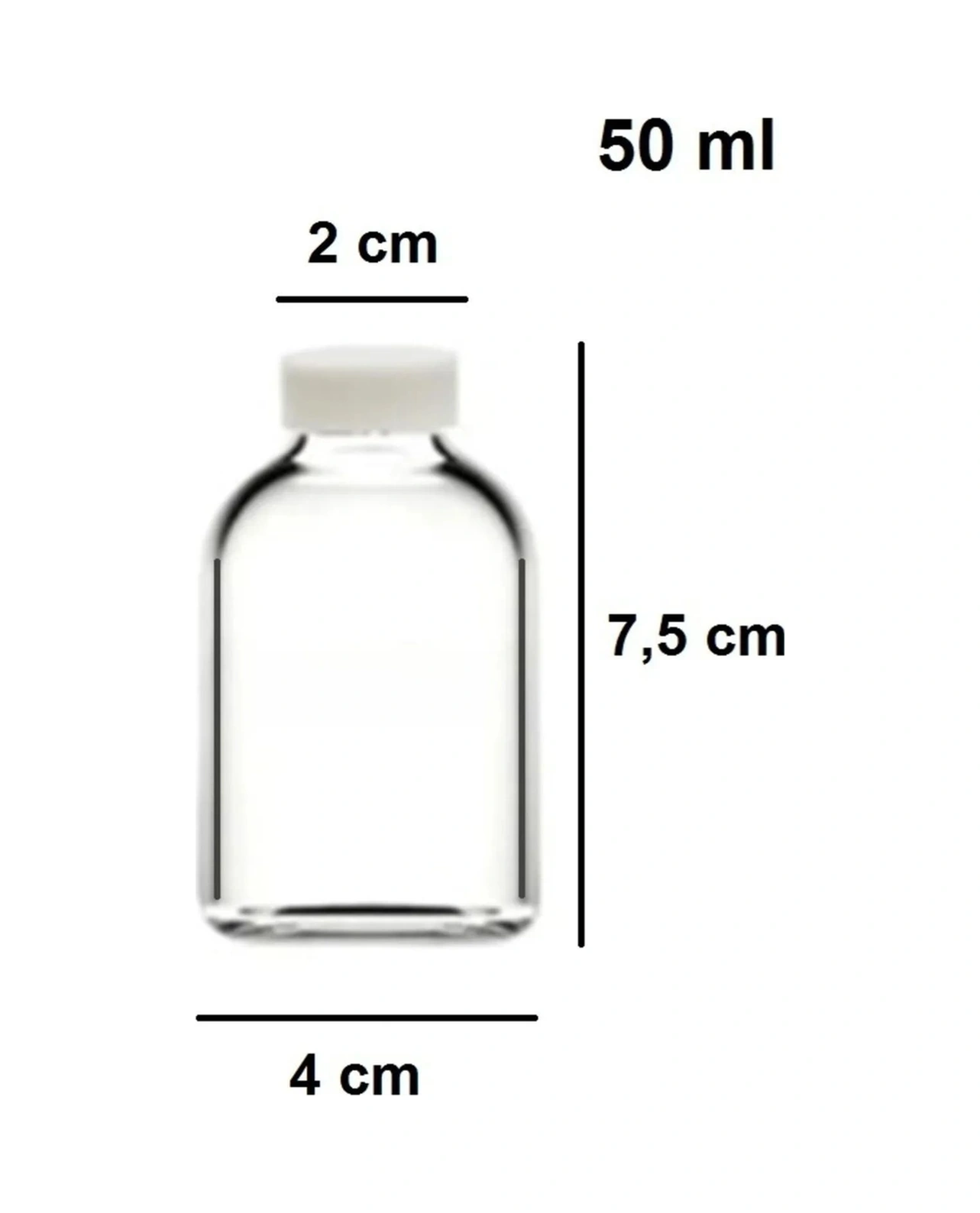 50 Ml Şeffaf Cam Mini Ginger Şişesi, 24 Adet, Detox Şişesi, Sızdırmaz Kapaklı Şişe, Süs Şişesi, Kolonya Şişesi, Koku Şişesi Şeffaf