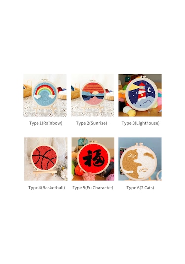 Yunboo Basketbol Desenli El İşleri Kumaş İpi Takımı: Başlangıçcı Dost, İngilizce Talimatlı, 20x20cm, Görseli Yok Multirenkli, Yün İpi Diğer