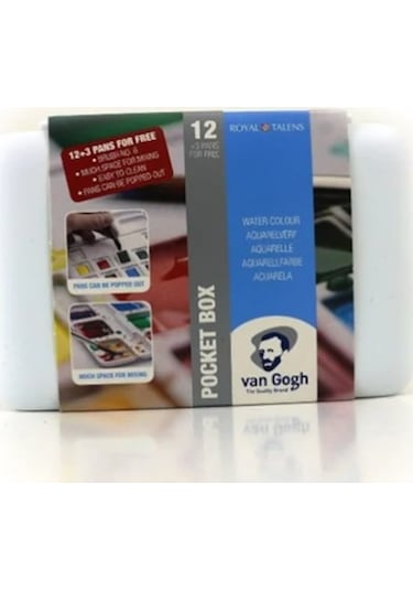 Talens Van Gogh Sulu Boya Seti 12+3 Renk + Defter + Fırça