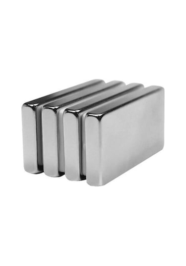 Çok Güçlü Neodyum Mıknatıs 40X20X5 Mm 2 Adet
