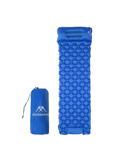 Mountainhiker Dahili Pompalı Yatak Açık Hava Kamp Piknik Uyku Matı Mavi