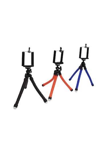 Kingma Esnek Ahtapod Tripod Telefon Tutucu Kırmızı
