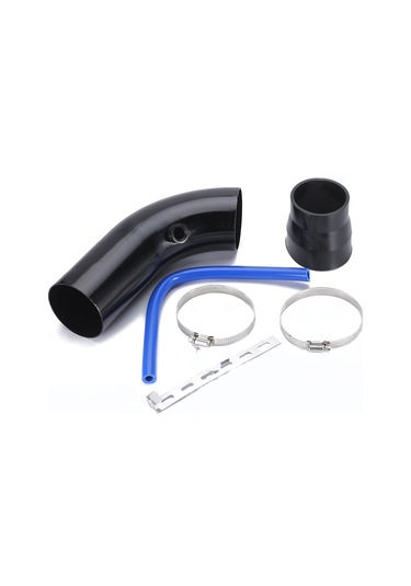 Monyee Alüminyum Motor Hava Girişi Seti 76mm 3inc - Hızlanma Tepkisi Ve Yakıt Verimliliği Artırıcı - Evrensel Uyumlu Siyah