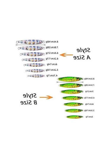 Tongxida Yavaş Batan Metal Dökum Jig Kaykik Seti 7g-40g Aorace Balıkçılık Yemi, 5 Adet/kutu, 20 Renk