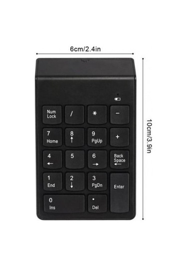 Kablosuz Numpad Numerik Keypad Klavye Wireless
