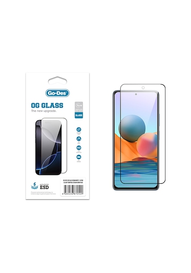 Nihcase Xiaomi Redmi Note 10 Pro Godes Og Glass Antistatik Temperli Cam Ekran Koruyucu
