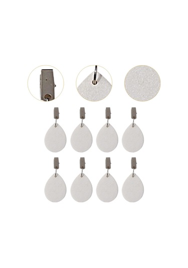 Homyl 8x Masa Örtüsü Ağırlıkları Yemek Masası Bahçe İç Beyaz 4 Cm