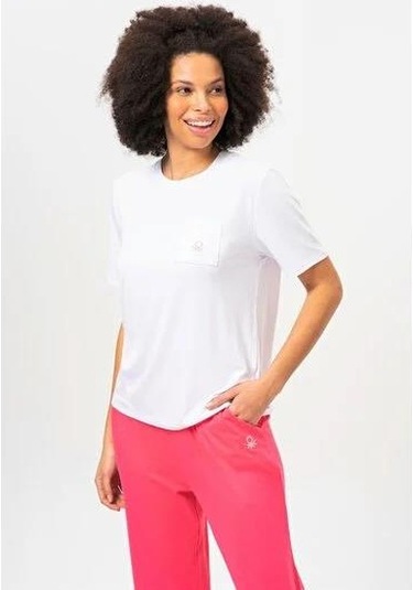 United Colors Of Benetton Kadın Pijama Üstü Bnt-w20406 Beyaz