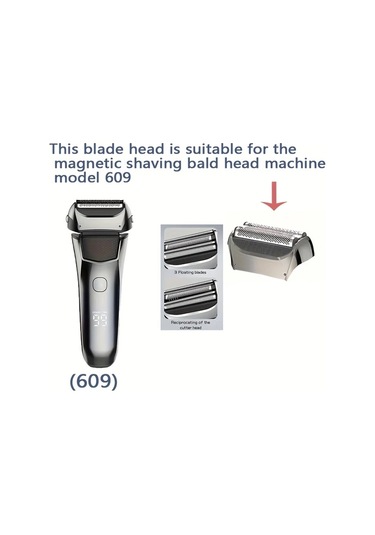 Willowhaven Feıyba 605/608/609 Yedek Tıraş Başlığı 1 Adet - Kaliteli Metalik Saç Kılı Tıraş Makinesi Aksesuarı