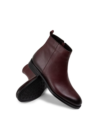 Deery Hakiki Deri Bordo Erkek Bot - 01921mbrdc01 Bordo