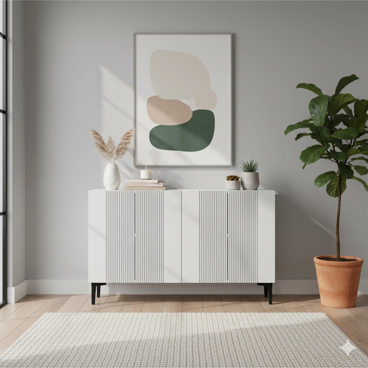 Ka1203b Corsa120 Konsol, Kahve Köşesi, Tv Sehpası Beyaz 120cm Beyaz