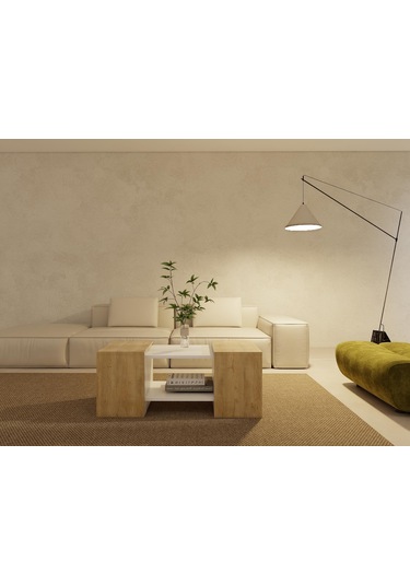 Lupo Orta Sehpa Lefkasmeşe-beyaz Meşe