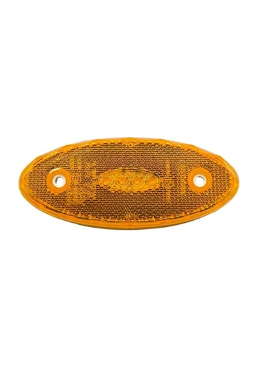 12v-24v Yan Sinyal Lambası Dorse Side Marker Sarı Oval 4 Ledli 120 50 Mm