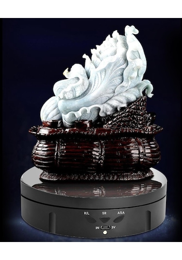 Homyl Takı Kek Için Elektronik 360 Derece Dönen Pikap Siyah Siyah