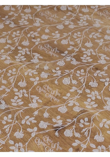 Şeffaf 0.018 Mm Pvc Muşamba - Desenli Silinebilir Şeffaf Masa Örtüsü 16ns32 Şeffaf