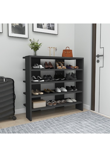 Arnetti Sargel 5 Raflı Dekoratif Ayakkabılık Antrasit