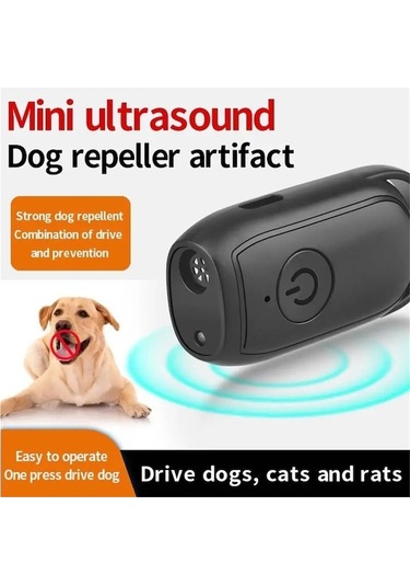 Jialan Mini Ultrasonik Köpek Kovucu Usb Şarj Edilebilir Köpek A