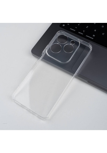 Ardemix İnfinix Hot 40 Pro Kılıf 2mm Anti Shock Silikon - Şeffaf Şeffaf