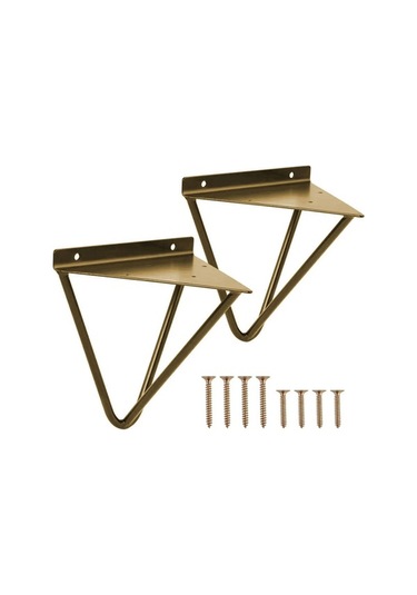 Zyzqstore 2 Adet Oturma Odası Ev Dekor Üçgen Demir Sanat Duvara Monte Çok Renkli Çok Renkli