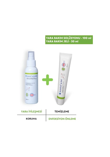 Actolind Yara Bakım Jeli 30 ML + Yara Bakım Solüsyonu 100 ML