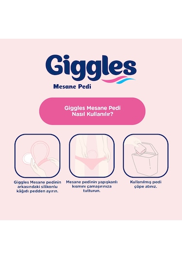 Giggles Kadın Mesane Pedi Medium Normal 120 Adet