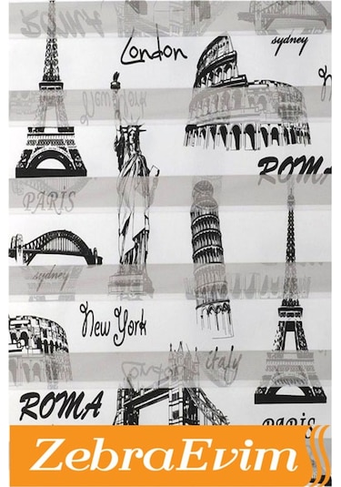 Zebraevim Paris Zebra Stor Perde