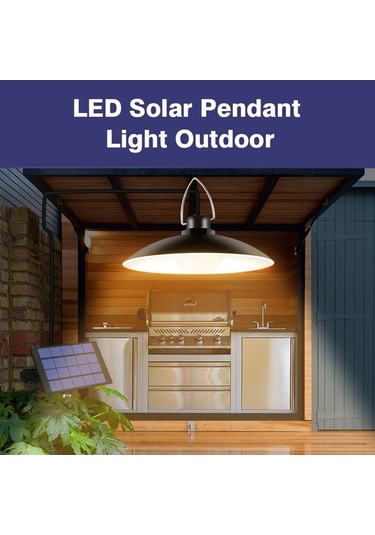 Opulentliving Dayanıklı Güneş Enerjili Led Avize - Bahçe, Kapı, Teras Otomatik Beyaz Beyaz