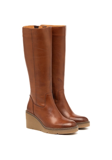 Çizme Kadın 25k12068 Vergelio Skin Cuoio-tan Cuoio